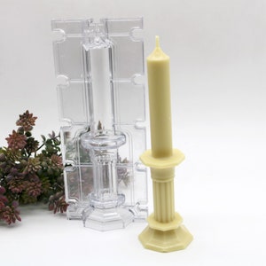 Clear Taper Candle Mold: DIY Wedding Church Candle Making