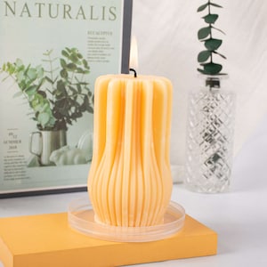 Creative Silicone Pillar Candle Mold For Handmade Candles Making Tool DIY