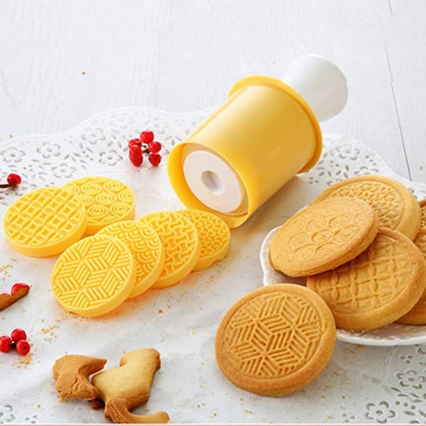 Cookie Stamp  Set Biscuit Seal Silicone Mould  Biscuit Cutter Mold  Pastry baking Tool 6 patterns