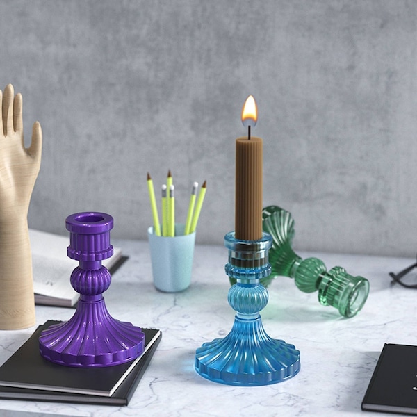 Resin Candle Holder Etsy