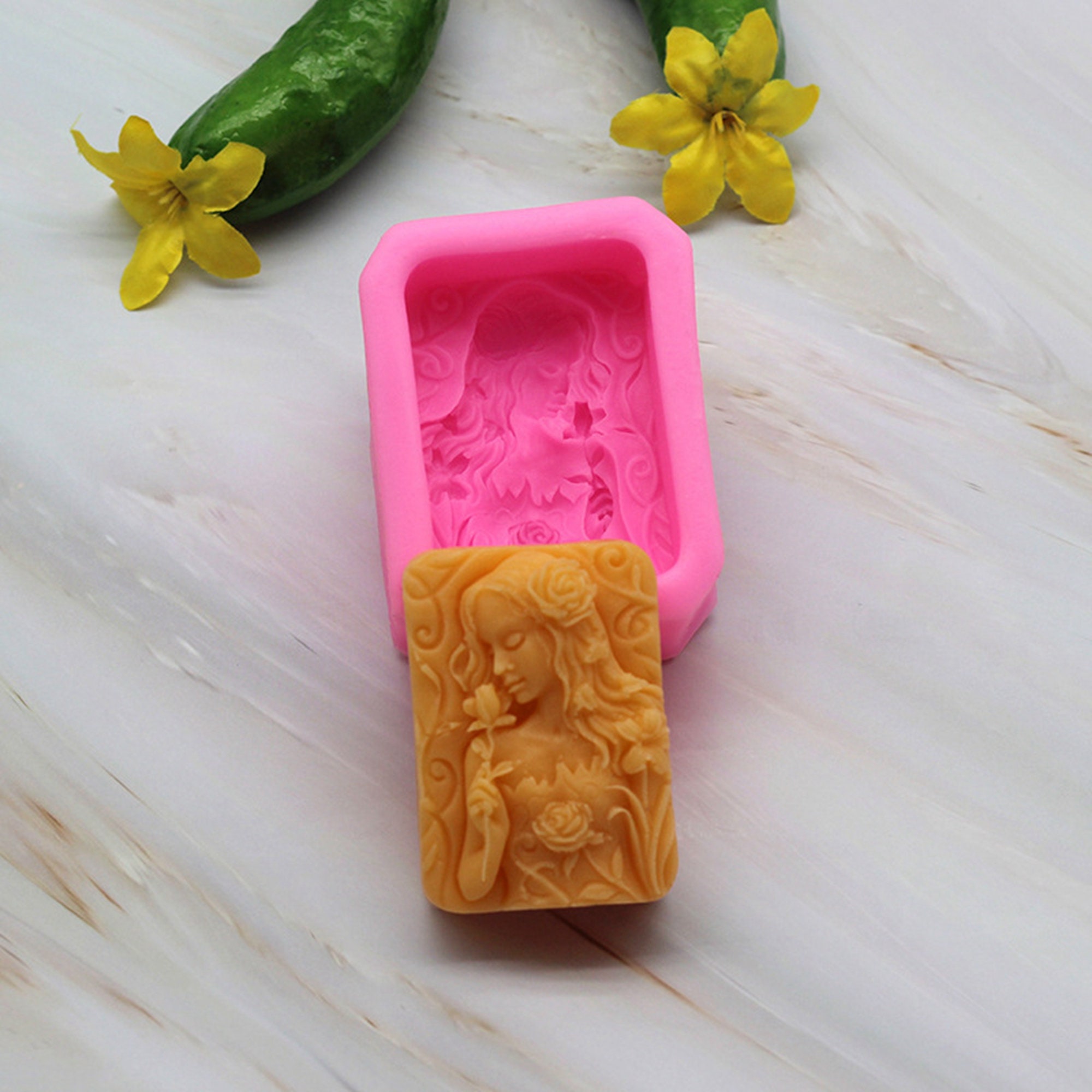 Silicone Soap Bar Mold Handmade Lotion Bar Soap Making Tool Etsy