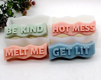 Silicone Slogan Soap Mold: DIY Lotion Bar,  Soap Making Tool