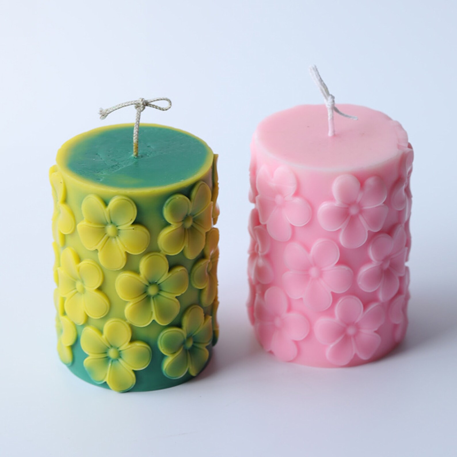 Pretty Candles Molds With Pattern For Hand made Candle Scented Etsy