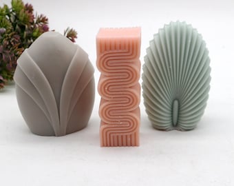 Creative Silicone Candle Mold: Scented Candle, Soap, Resin Ornaments Making - 3 Styles