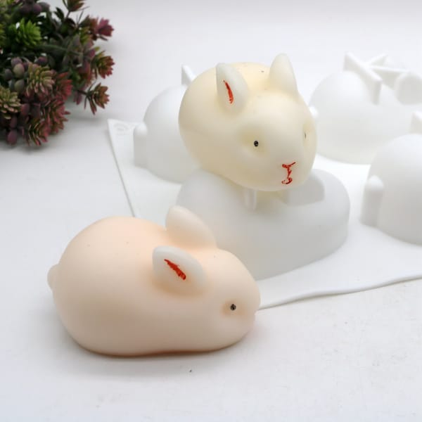 Rabbit Mousse Cake Mold Silicone, Bunny Ice Cream Mould, Jelly Pudding Mold,  2 Styles Easter