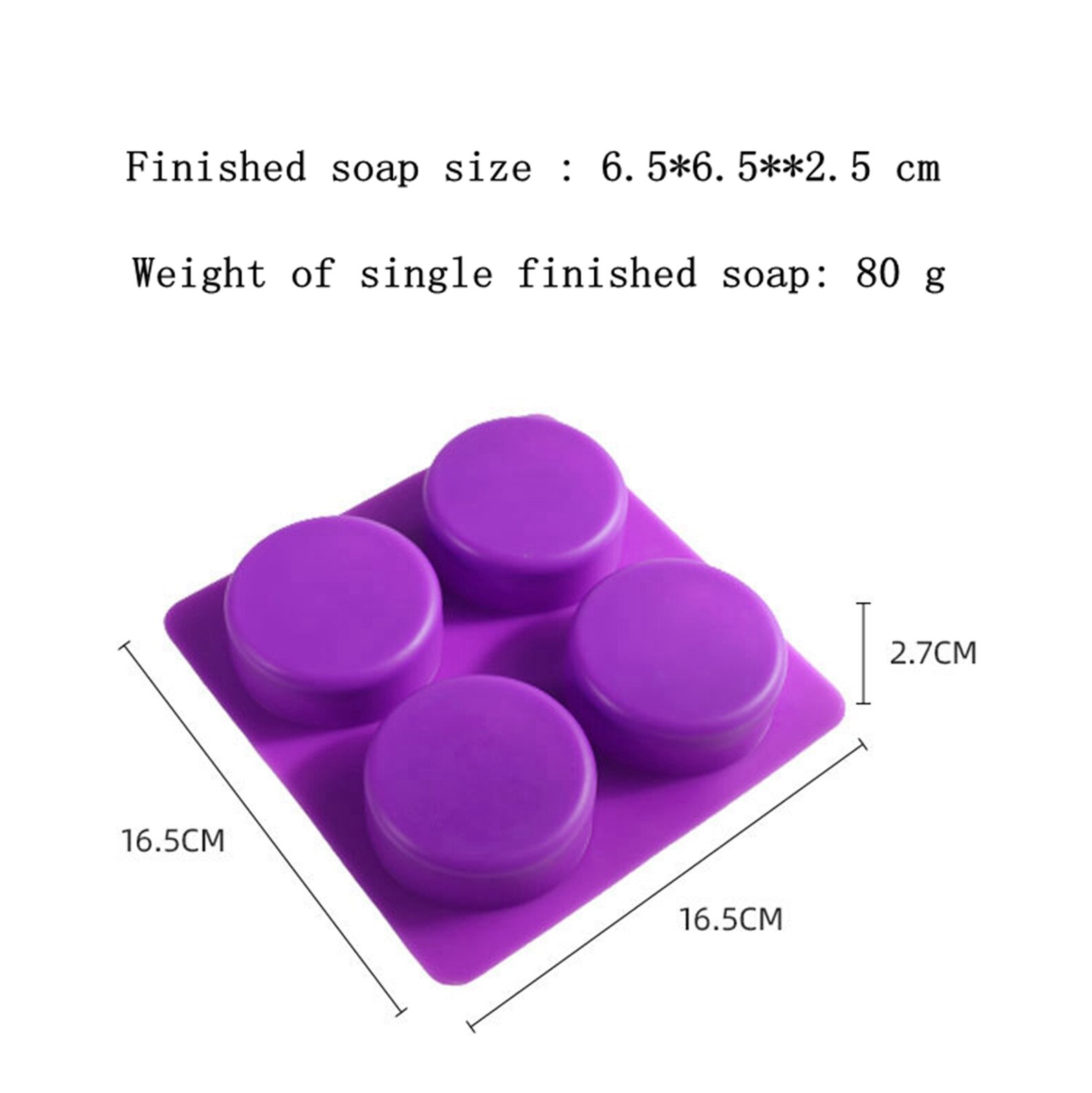 Homemade Soap Lotion Bar Mold Silicone 4 Cavities Mould Cake Etsy