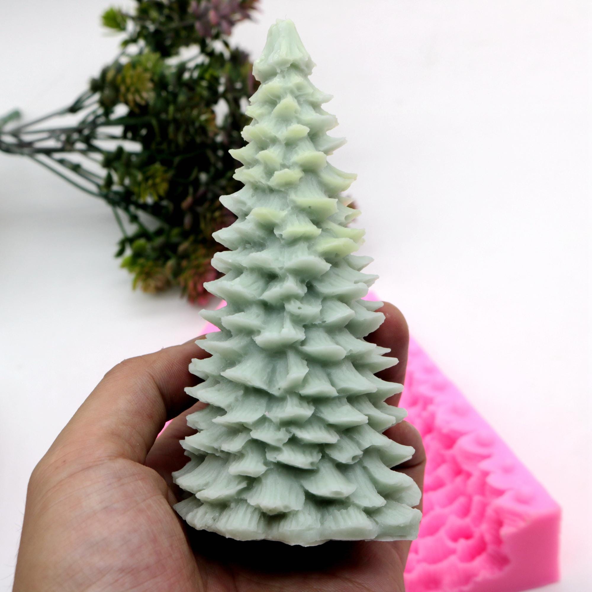 Stampo 3D Per Sapone E Cioccolato A Forma Di Albero Di Natale – Silicone Alimentare Tubolare Lungo 32 Cm, Per Candele E Muffin