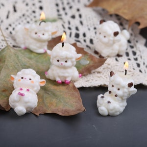 Lovely Sheep Mold Silicone for Chocolate Candy Handmade Candles Making Tool 5 Styles