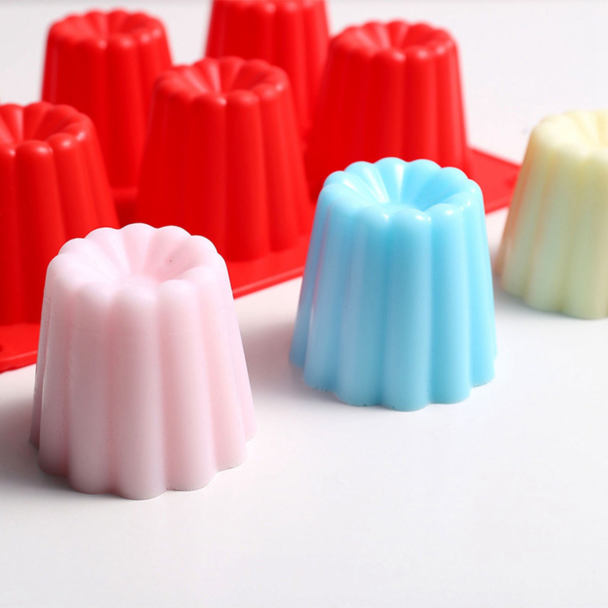 Silicone Jelly Pudding Molds of 6 Cavities Baking Tool Lotion Etsy