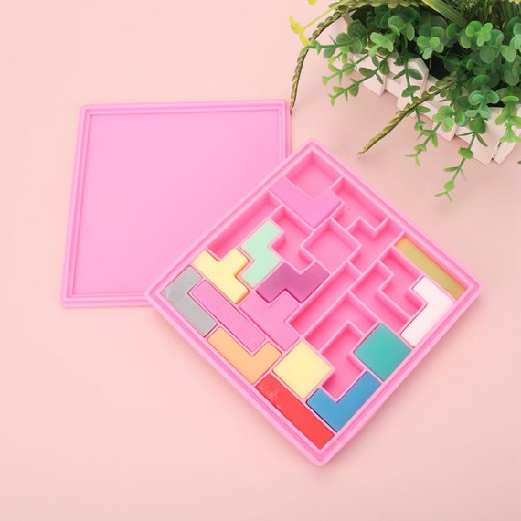 Moule à bonbons Tetris en silicone pour décoration de gâteau au chocolat et  à la menthe, outil de cuisson bricolage -  France