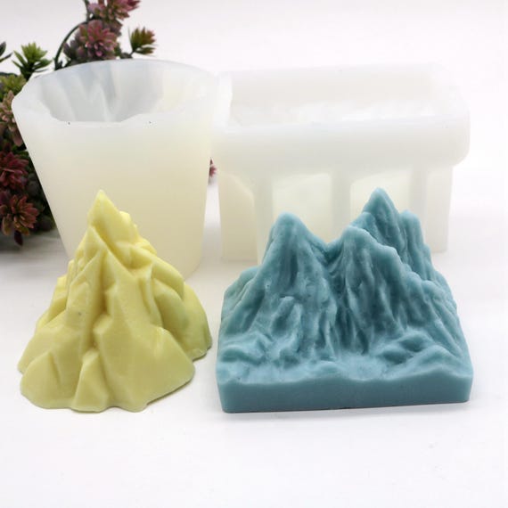 3D Mountain Silicone Mold: Chocolate, Mousse Cake, Candle, Soap Making