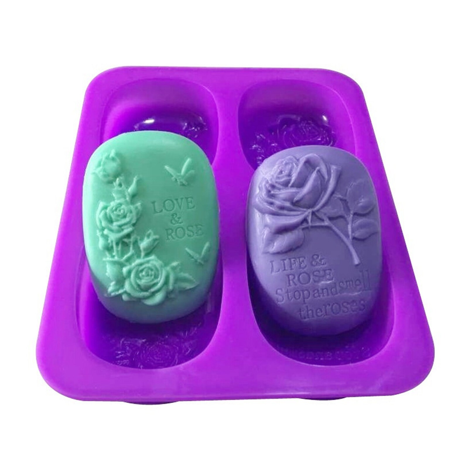 Silicone Rose Soap Mold Handmade Lotion Bar Making Tool DIY Etsy