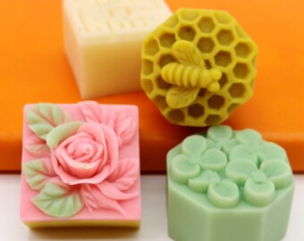Stampi Silicone Sapone Stampi Sapone In Silicone - 6 Forme Per Sapone Fatto In Casa, Candele E Cioccolato, Riutilizzabili Stampo Per Saponette
