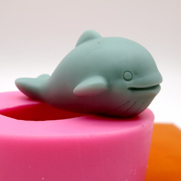 3D Whale Silicone Mold For Handmade Soap Candles Chocolate Ice Cube Mousse DIY Ornament