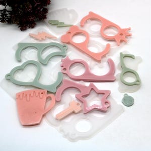 Key Molds Silicone Keychain Mold: Resin Epoxy Craft Tool