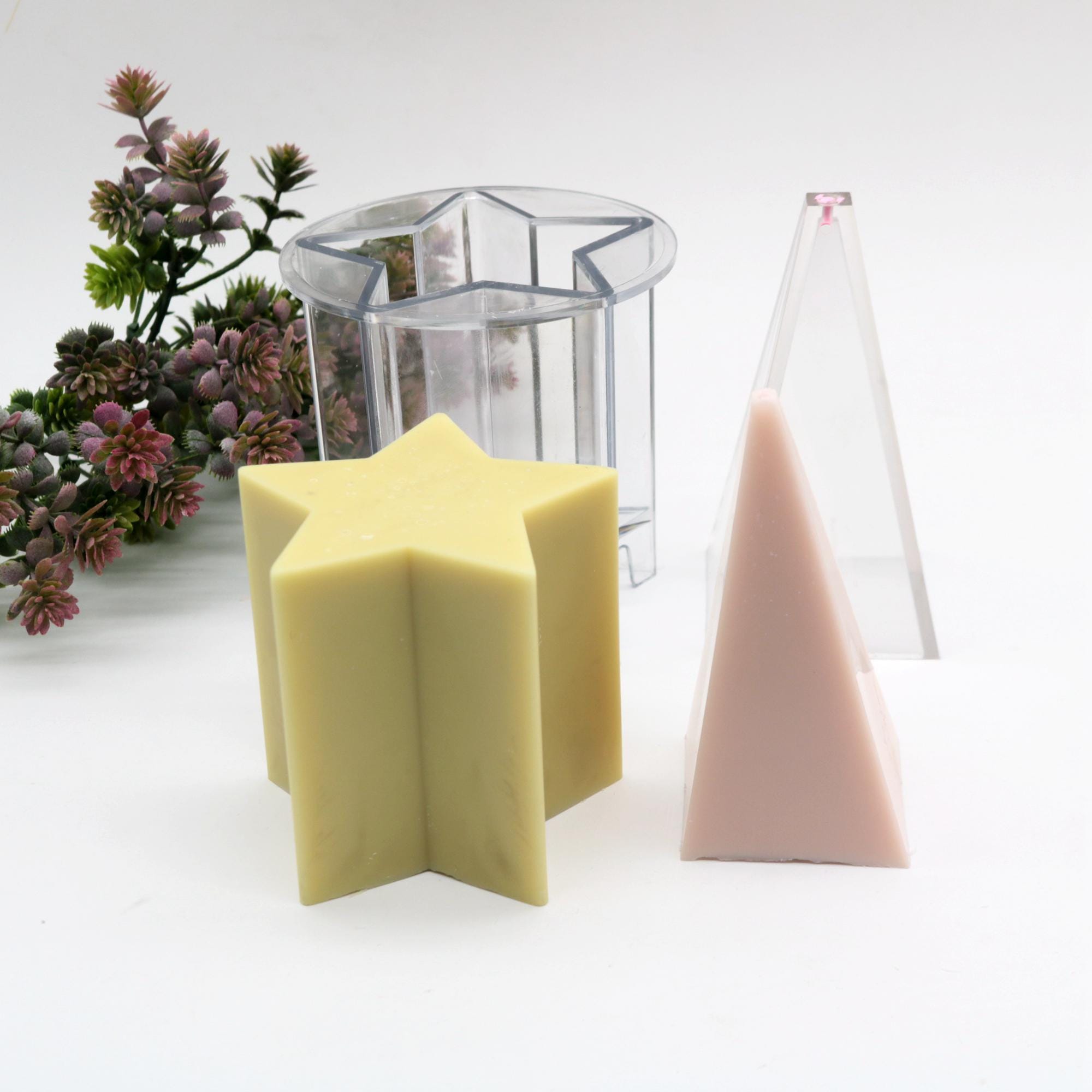 プラスチック製キャンドル型：五芒星と円錐柱キャンドル型 - Etsy 日本