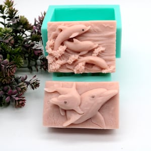 Silicone Dolphin Mold Mould For Soap Lotion Bar Making Tool 2 Styles
