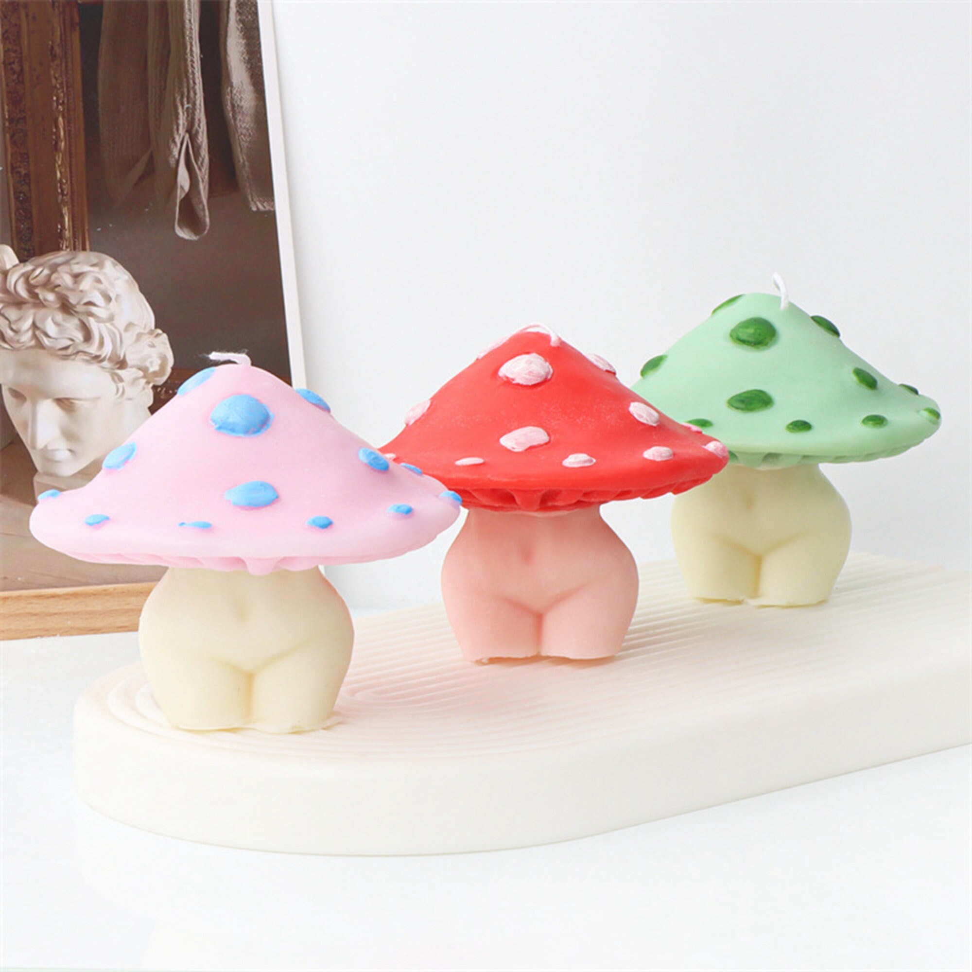 3D Mushroom Resin Molds-silicone Mushroom Mold-home Decor Mold-epoxy Resin  Craft Mould-desk Decoration Mold-molds for Gift Making 