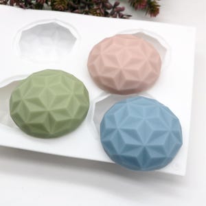 Siliconen mal met 6 holtes: moussecake, zeep, lotionreep DIY