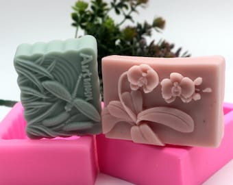Silicone Flower Soap Molds 2 Style Soap Lotion Bar Making Tool