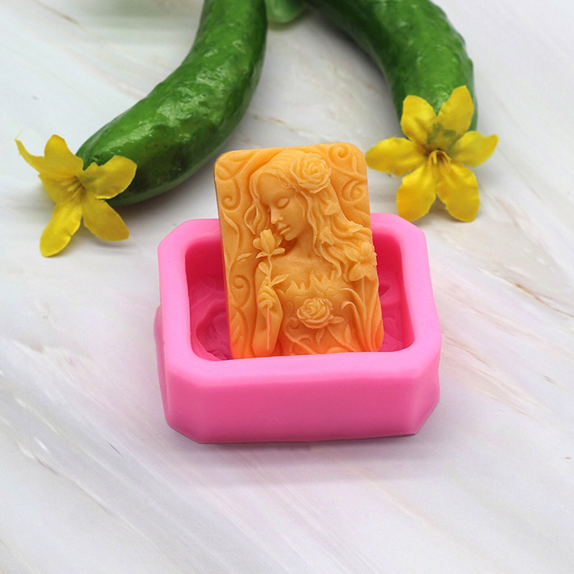 Silicone Soap Bar Mold Handmade Lotion Bar Soap Making Tool Etsy