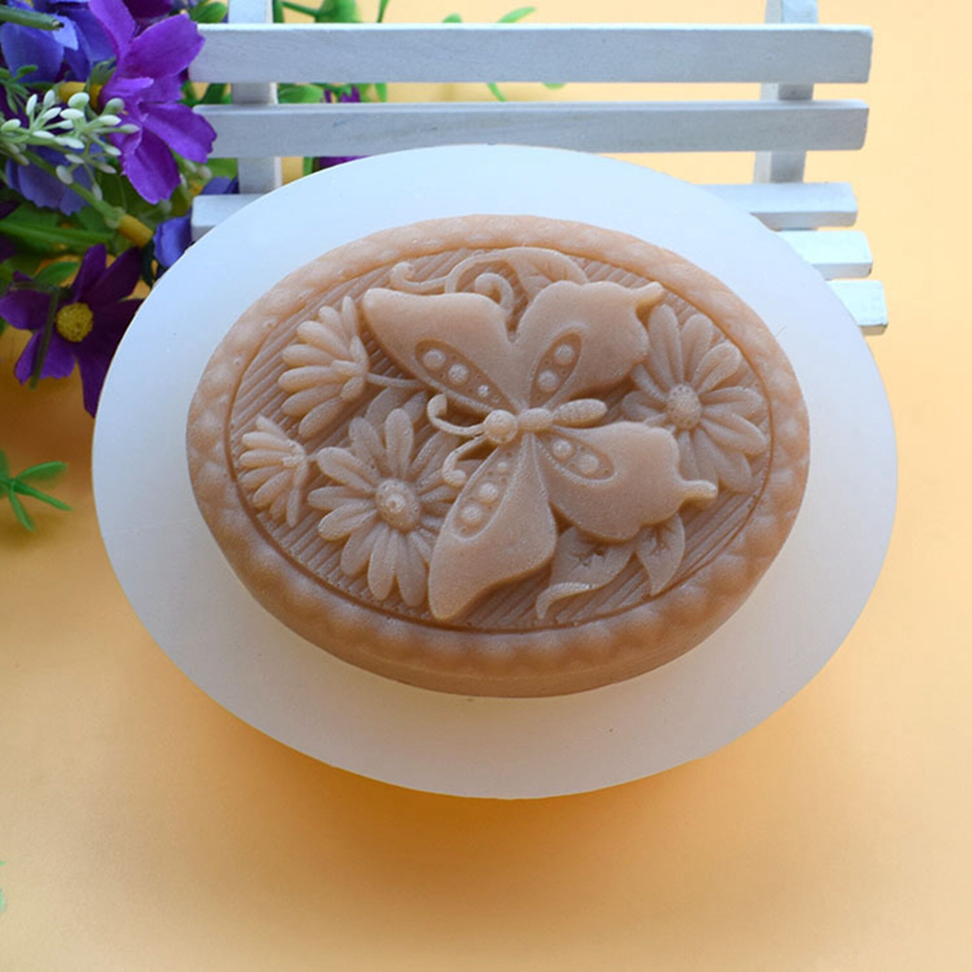 Angel Oval Lotion Bar Mold Silicone Soap Making Supplies 3oz Hand