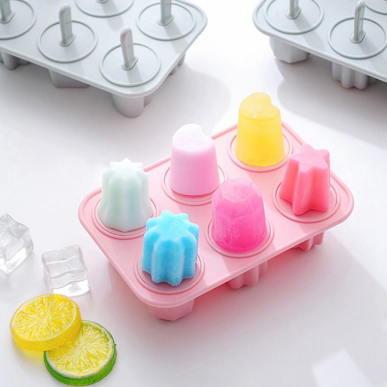 Cute Popsicle Mold Ice POP Mold With Lid Sticks For Kids Etsy