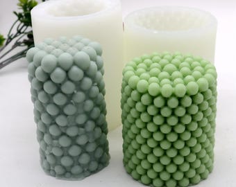Silicone Bubble Column Candle Mold: Scented Candle Making Tool