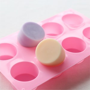 Set of 8 pcs Homemade Soap Molds Lotion Bar Mold Silicone DIY