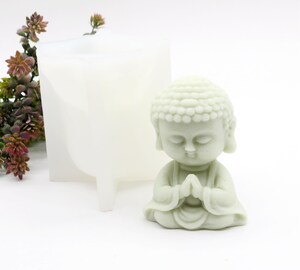 Moule En Silicone Bouddha – Pour Bougies, Savon, Gâteaux, Réutilisable, Qualité Alimentaire
