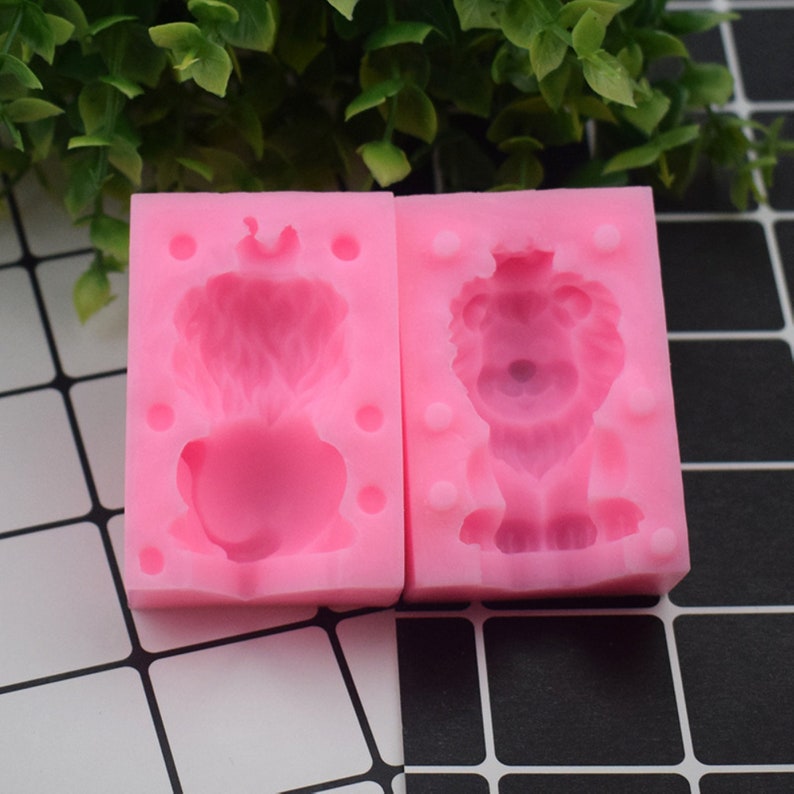 3D Lion Mold Silicone For Candy Chocolate Mousse Cake Decoratio Candle Planster DIY