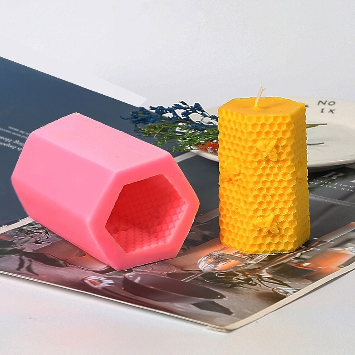 Hexagon Cylinder Mold for Handmade Scented Candles Etsy