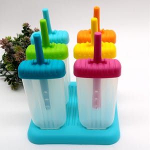 Popsicle Molds lolly mold Set of 6 Ice POP Mold Popsicle Maker Popsicle Making Tool