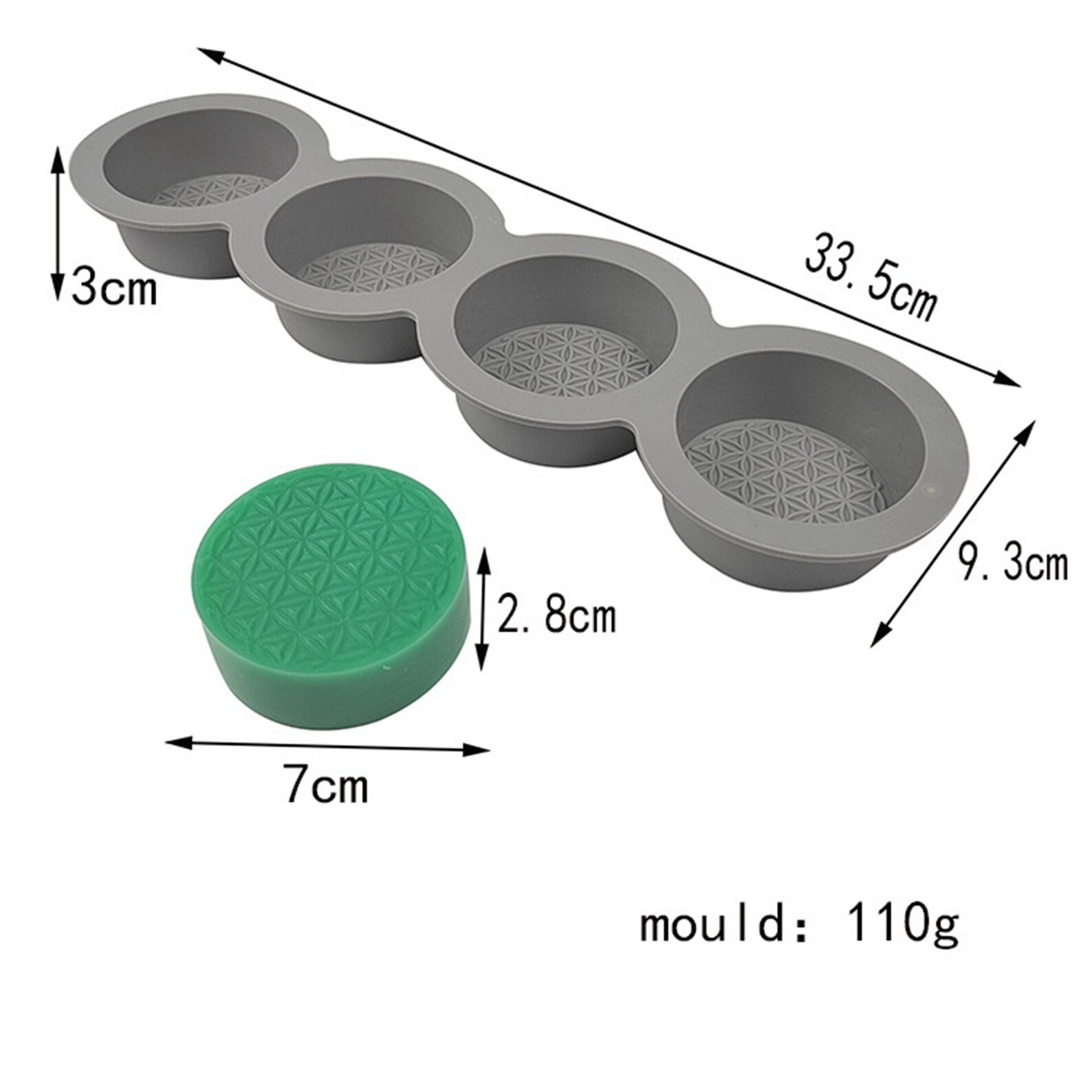 Round Silicone Soap Mold Handmade Soap Lotion Bar Making Tool Etsy