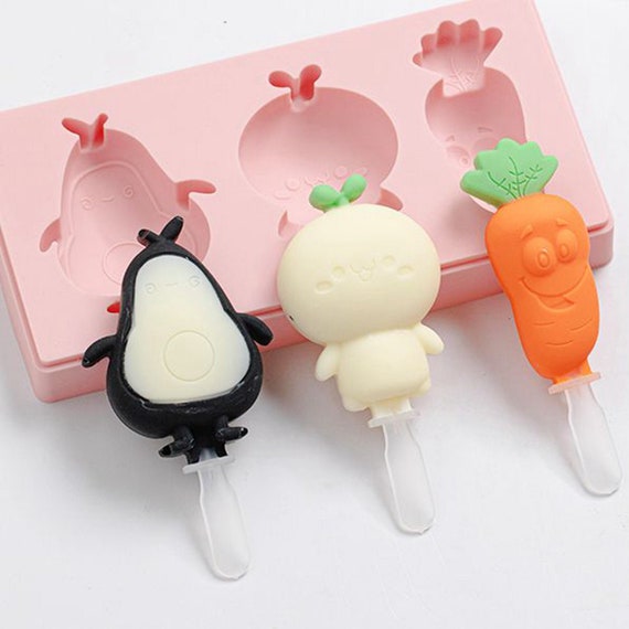 Cute Cakesicle Tray Popsicle Molds With Lids 20 Sicks for Kids 