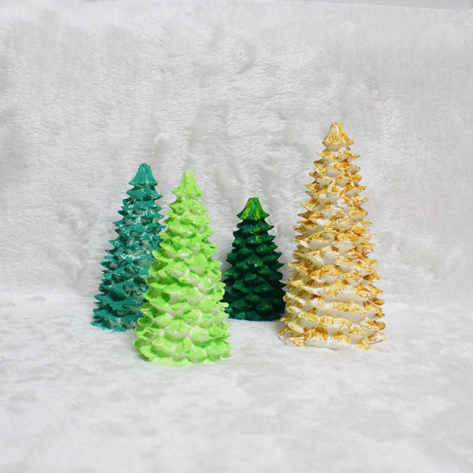 3D Christmas Tree Silicone Mold For Candle Chocolate Plaster Etsy