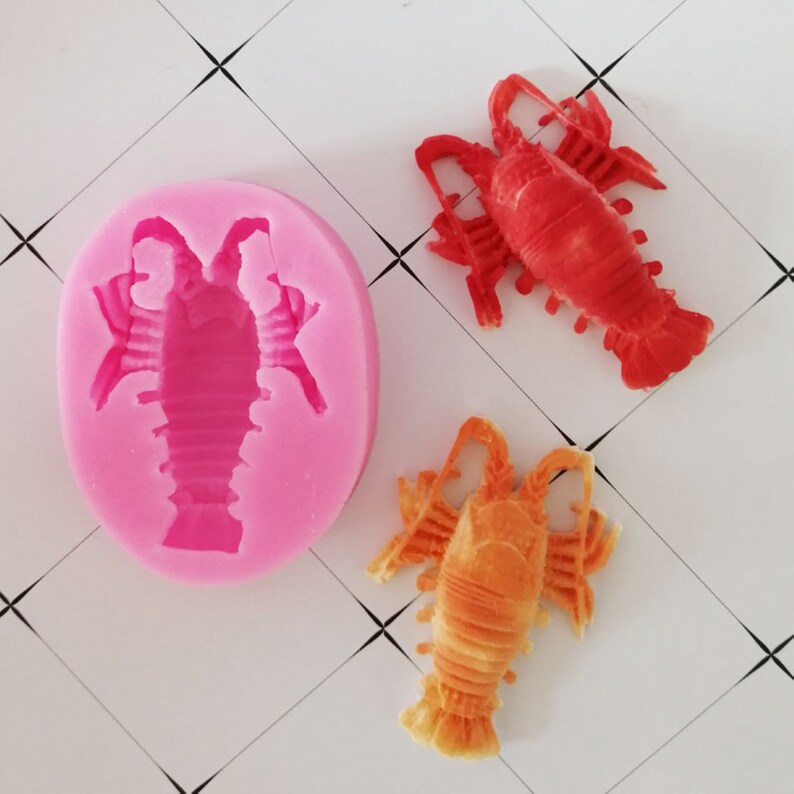 Lobster Mold / Mold Flexible Sicone for Fondant Cake Etsy