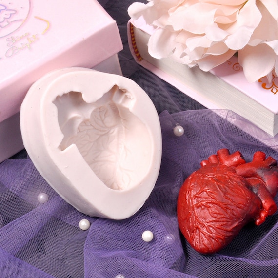Heart Silicone Soap Mold Handmade Love Words Lotion Bar Making