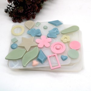 Epoxy Resin Mold Silicone For Pendant Earring Keychain Ornaments Jelelry Making Tool 8 Style