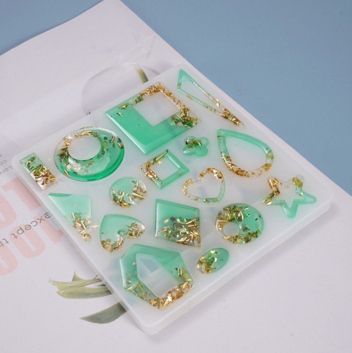 Shiny Glossy Irregular Round Shape Silicone Mold For 1.8