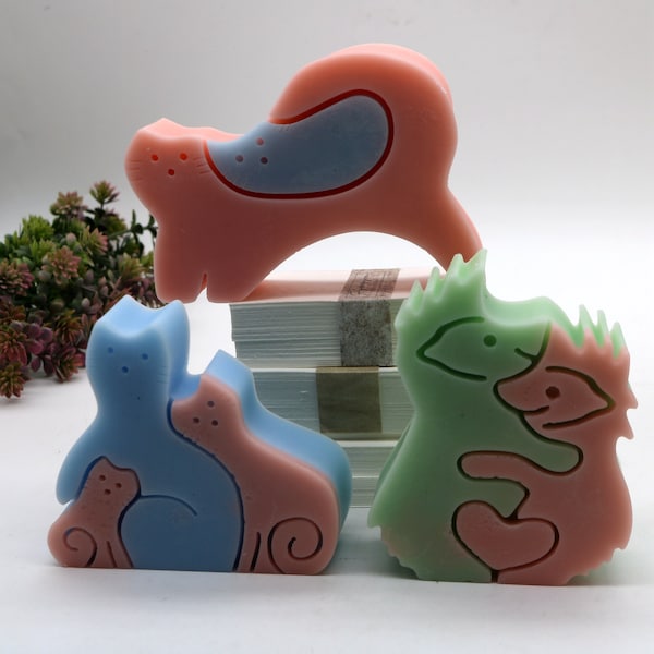 Silicone Animals Mold For Handmade Candles Soap Lotion Bar Making Tool DIY 6 Styles Happy Mother's Day Theme