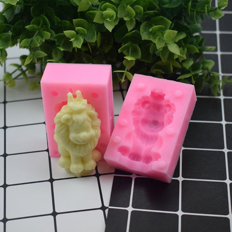 3D Lion Mold Silicone For Candy Chocolate Mousse Cake Decoratio Candle Planster DIY