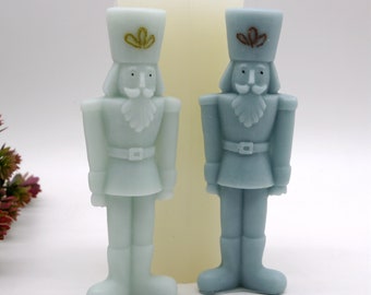 Silicone Nutcracker Mold For Scented Candles Resin Decoration Making Tool