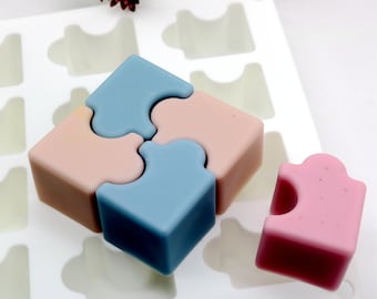 Silicone Puzzle Piece Mold: Chocolate, Candy, Cake Decoration, Ice Cube Making 20-Cavity