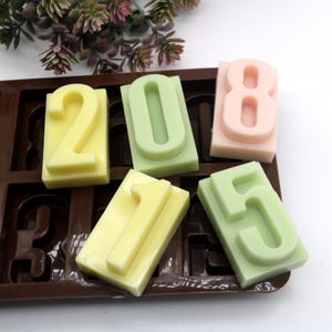 Silicone Alphabet Number Mold: Chocolate, Candy, Fondant, Cake Decoration Resin Craft Tool