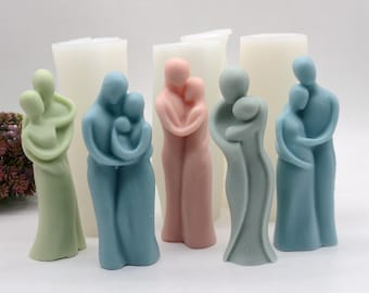 Life Theme Silicone Candle Mold: Wedding, Pregnancy, Parenting 5 Style