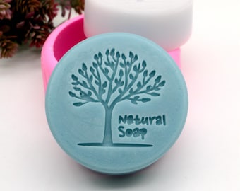 Tree Soap Bar Silicone Mold: DIY Round Lotion Bar Making