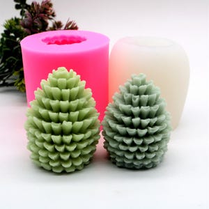 Siliconen mal dennenappel: chocolade, moussecake, kaars, gereedschap voor het maken van gipsornamenten