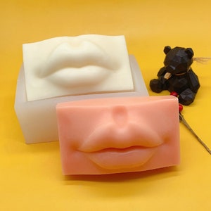 Large Soap Mold Silicone Lips Lotion Bar Mold Handmade Soap Making Tool DIY