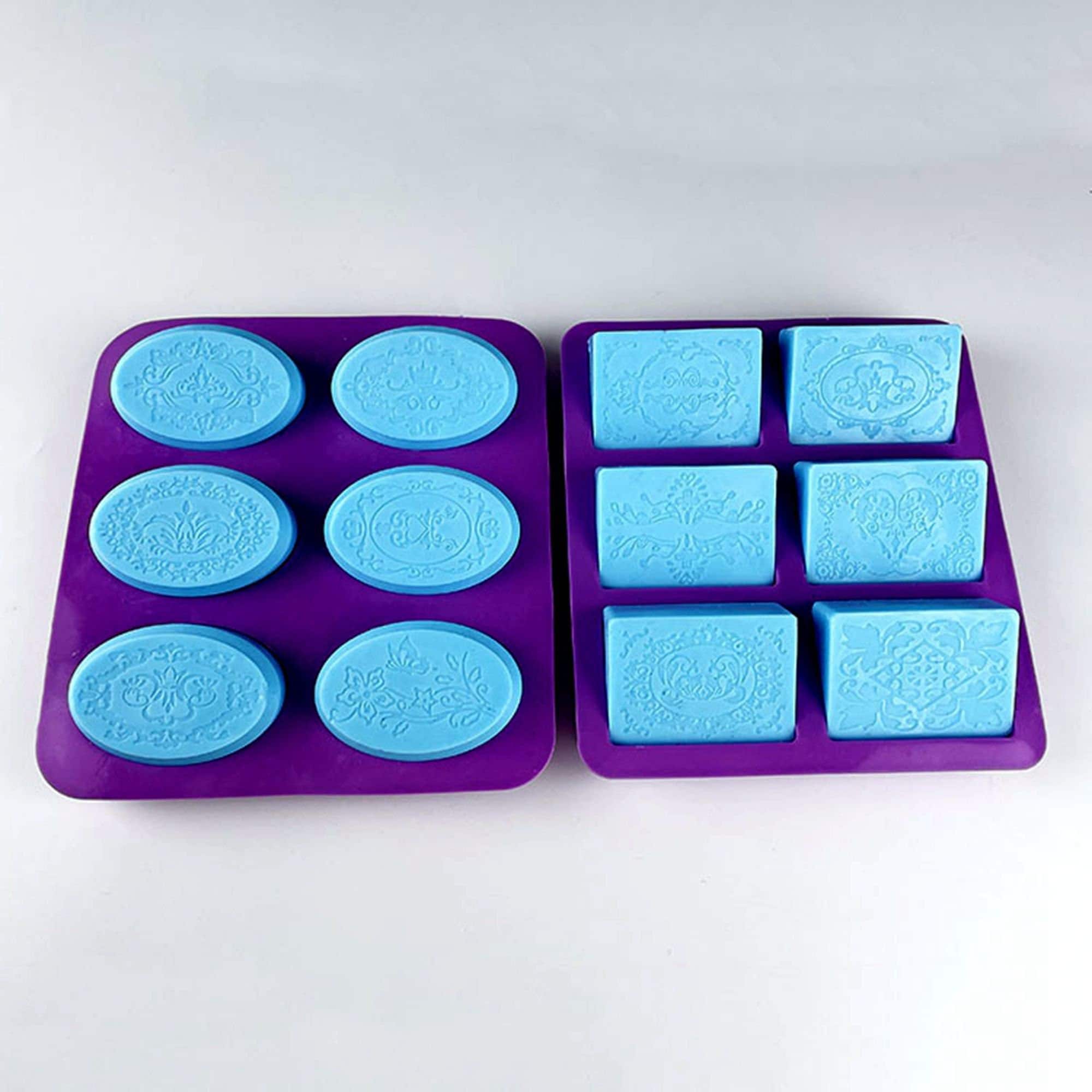 Oval Soap Silicone Mold Lotion Bar Making Supplies Bath Bomb Moldes De  Silicona Cake Baking Tools